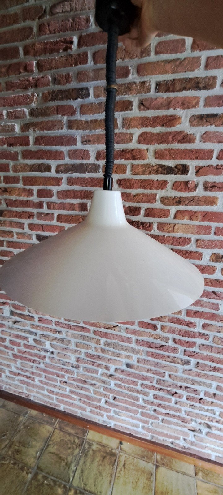 retro hanglamp, wit, Ophalen