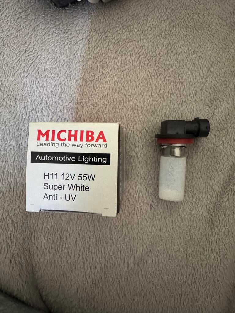 H11 Michiba OEM Halogeen Lampen - Super Wit 12V 55W Anti-UV, Ophalen of Verzenden, Nieuw, Universele onderdelen