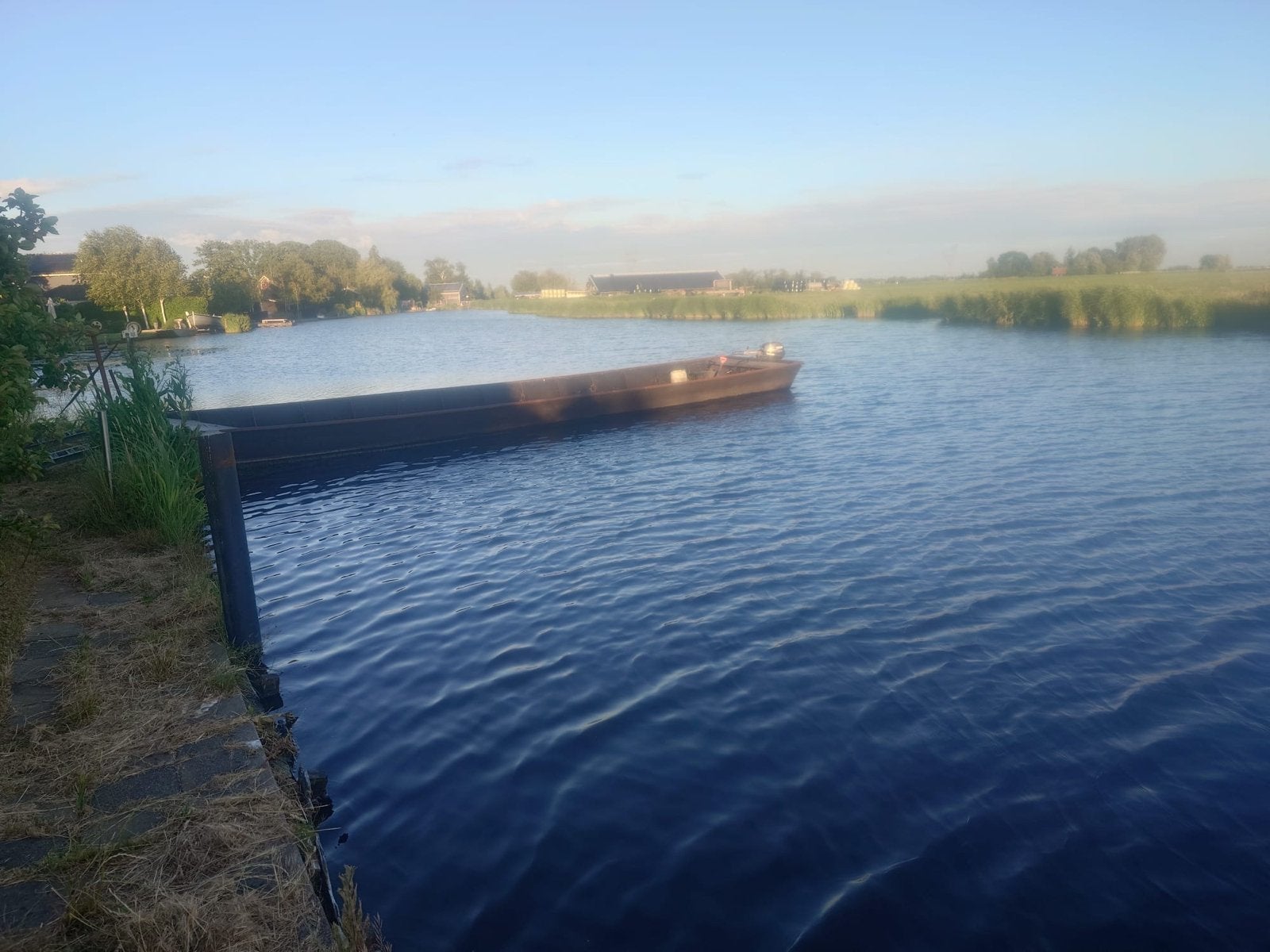 Boerenplat (werkboot) 10.5m, 2022, 9.9pk, 7 ton draagkracht, Buitenboordmotor, Zo goed als nieuw, Overige typen, Ophalen