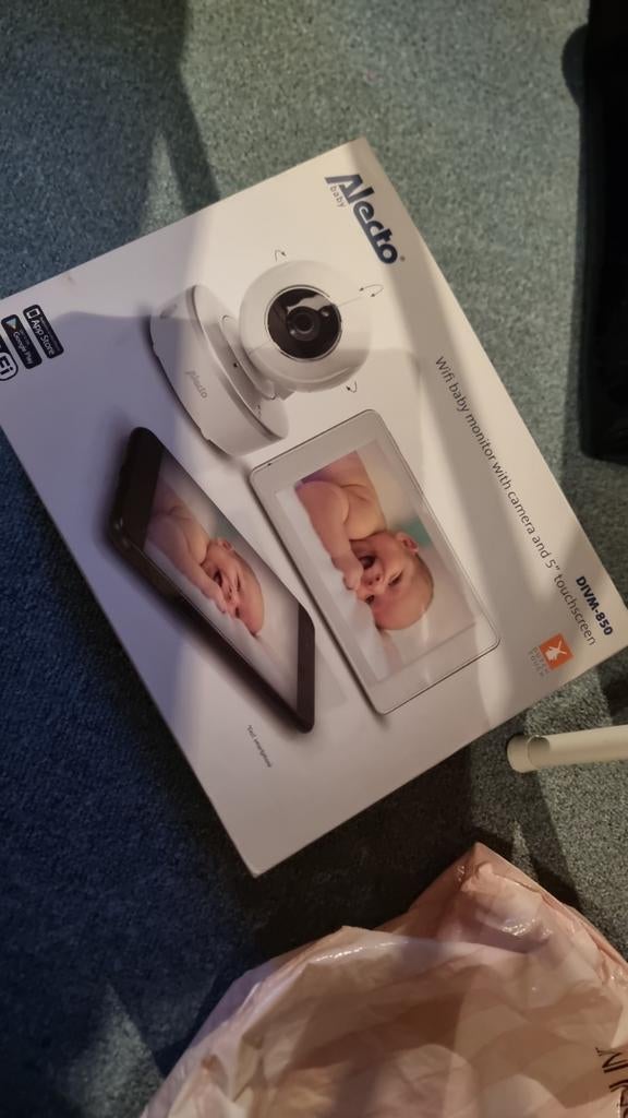 Alecto DIVM-850 Babyfoon met camera en 5" touchscreen ZGAN, Ophalen of Verzenden
