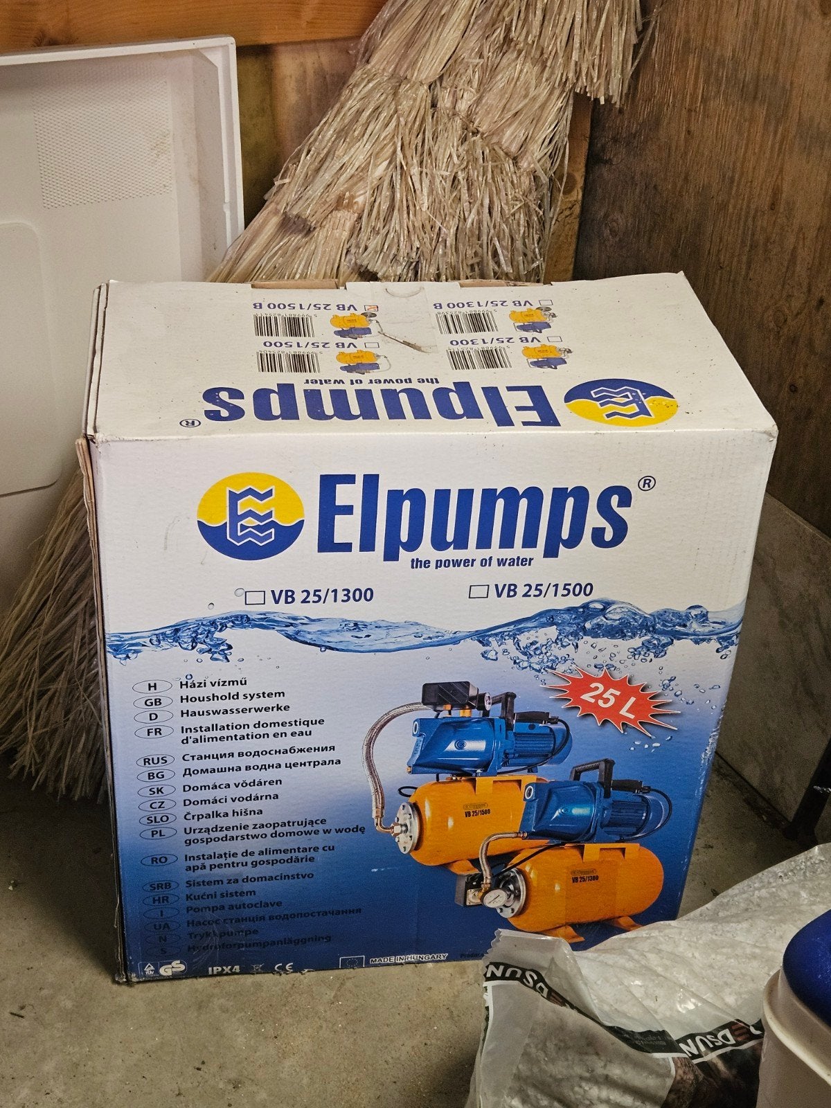 Elpumps VB 25/1500 Hydrofoorpomp - Nieuw in doos, Tuin en Terras, Waterpompen, Ophalen, Nieuw, Elektrisch, Hydrofoorpomp