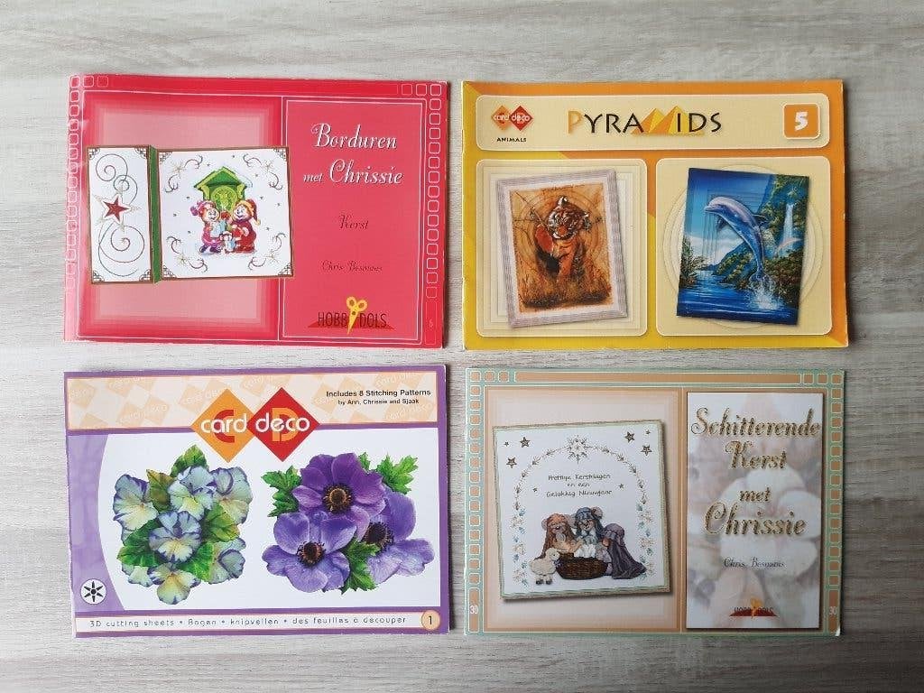 3D kaarten en borduren,  4 boekjes Hobby dols, Ophalen of Verzenden, Zo goed als nieuw, Overige thema's, Overige typen