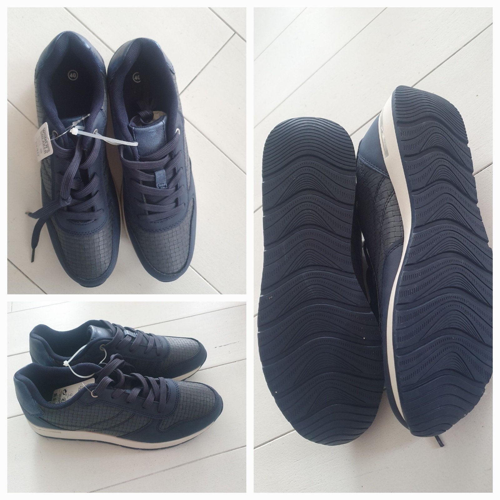 Te koop blauwe dames sneakers maat 40, Ophalen, Zo goed als nieuw, Blauw, Sneakers of Gympen