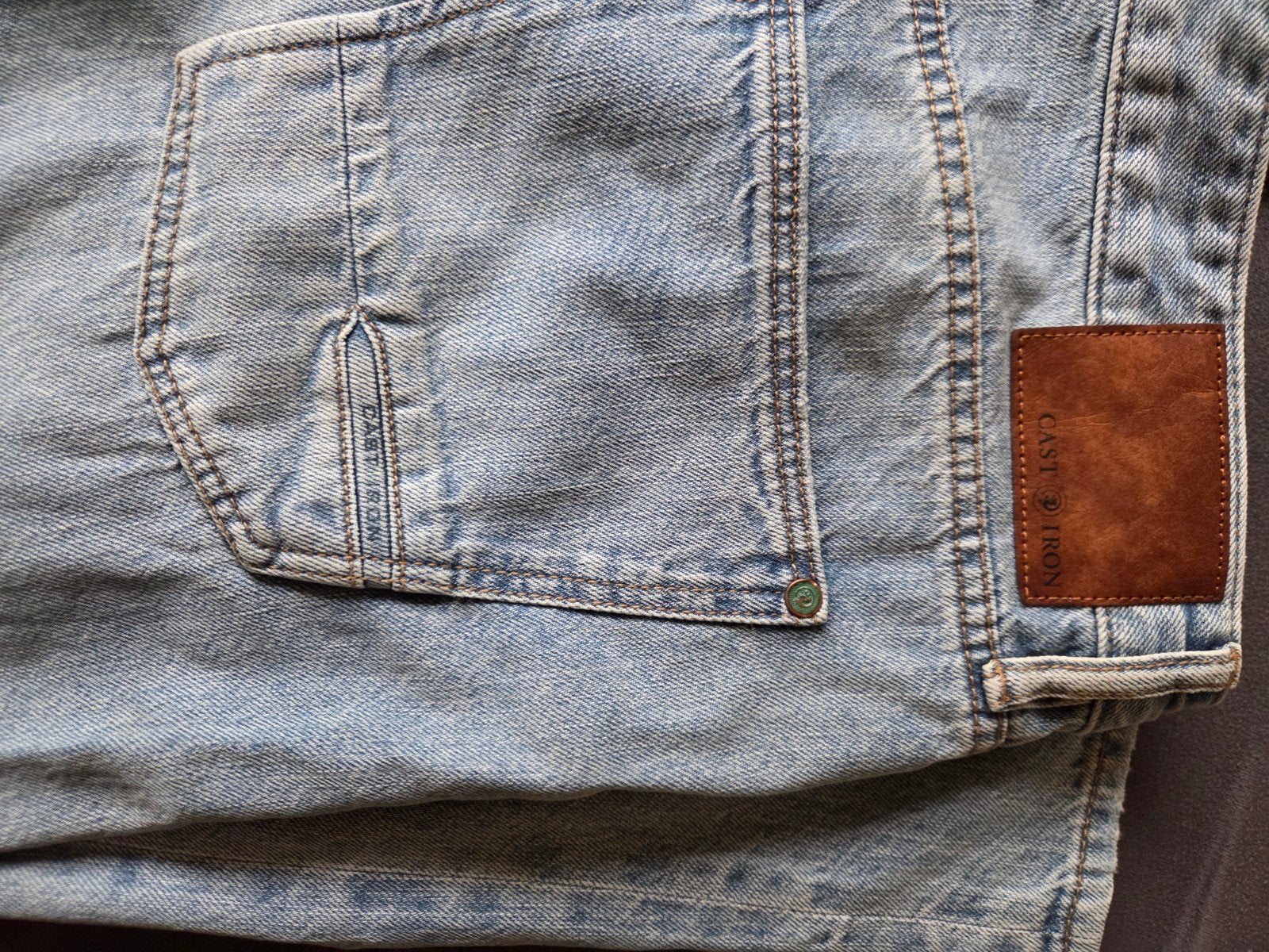 Cast Iron Cuda Relaxed Tapered Jeans W34/L34, Blauw, Ophalen of Verzenden, W33 - W34 (confectie 48/50), Cast Iron