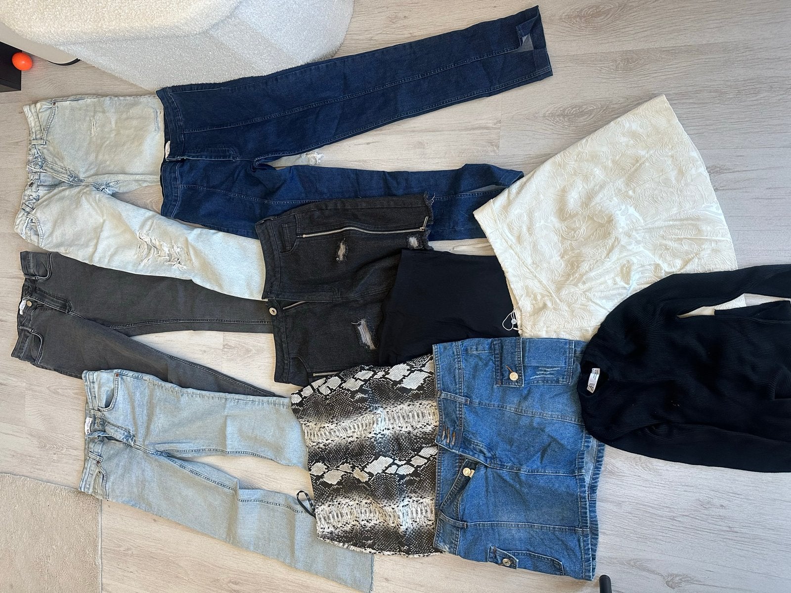 Kledingpakket 3 - Maat M, Ophalen of Verzenden, Gedragen, Blauw, Overige jeansmaten