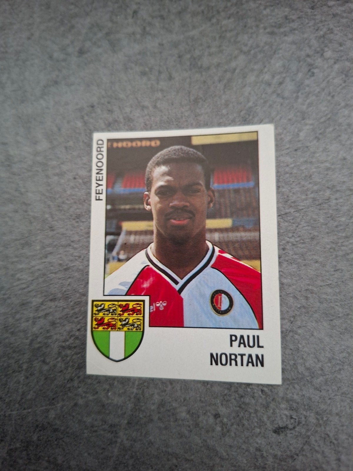 Panini sticker Voetbal 89. Paul Nortan Feyenoord., Ophalen of Verzenden, Zo goed als nieuw, Sticker