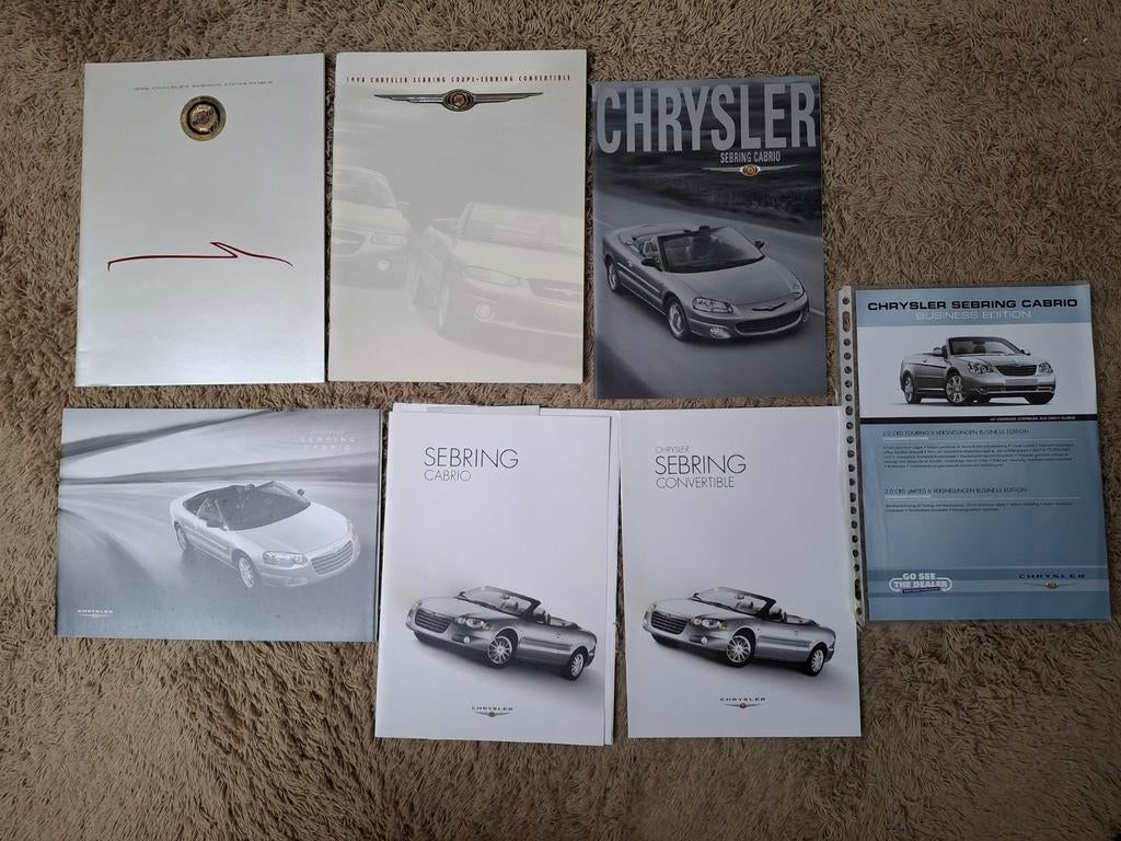 Lot autofolders Chrysler Sebring cabrio, Verzenden, Zo goed als nieuw, Overige merken