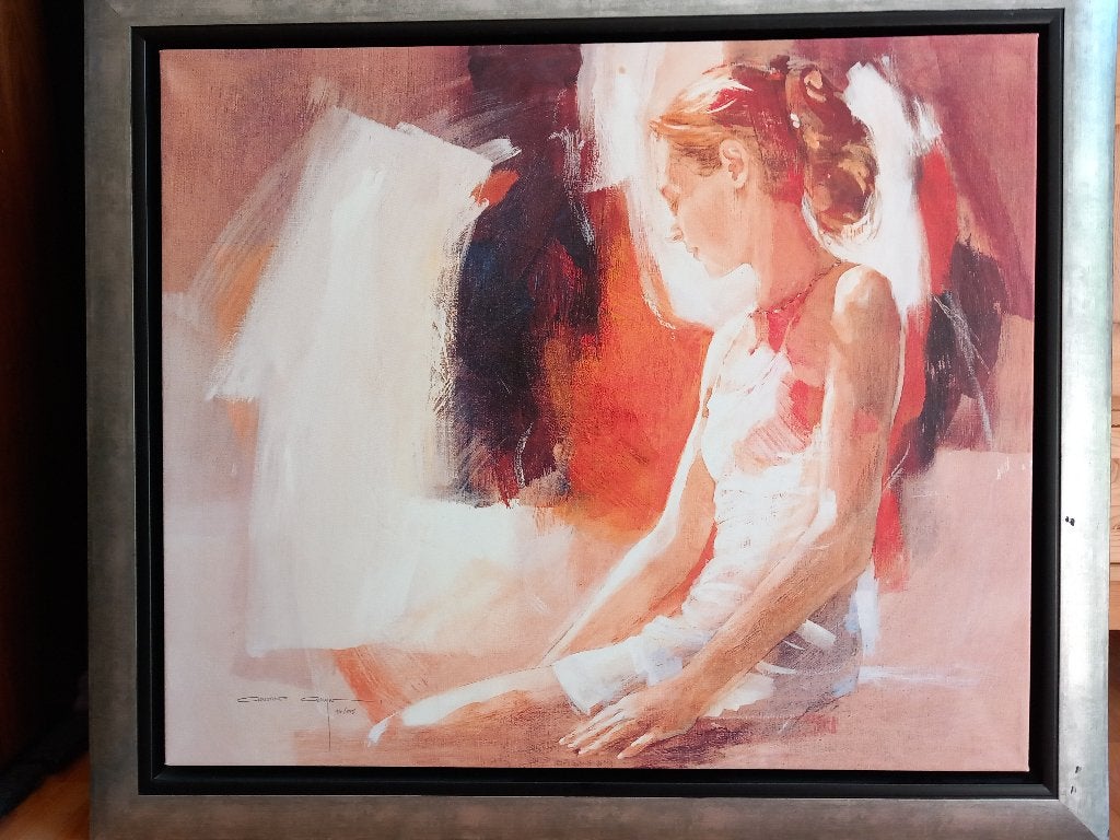 Schilderij, Ophalen, Overige materialen, Portret, Ingelijst