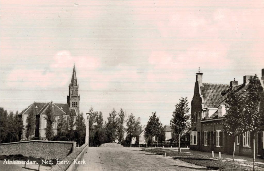 ALBLASSERDAM Ned. Herv. Kerk, Ophalen of Verzenden, 1940 tot 1960, Ongelopen, Zuid-Holland