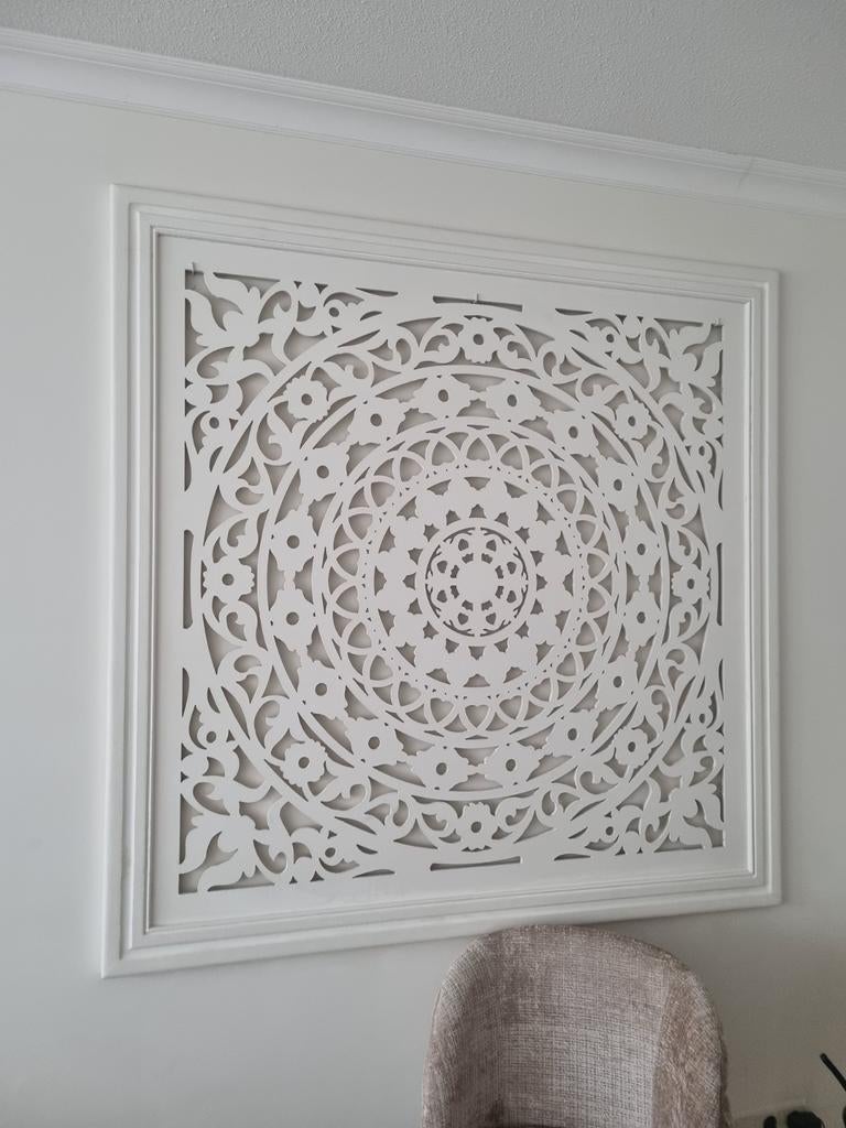 Wandpaneel met oosterse bewerking, Ophalen, Zo goed als nieuw