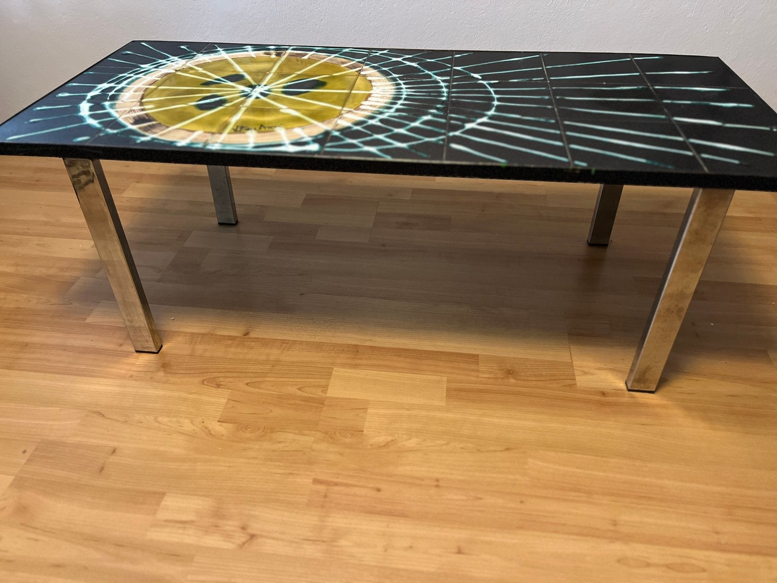 Koffietafel - salontafel Juliette Belarti ‘60 vintage retro, Overige materialen, Gebruikt, 100 tot 150 cm, Vintage Retro '60