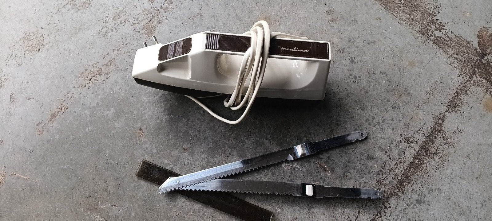 Vintage Moulinex Elektrisch Mes - Perfect voor Vlees, Ophalen of Verzenden, Gebruikt