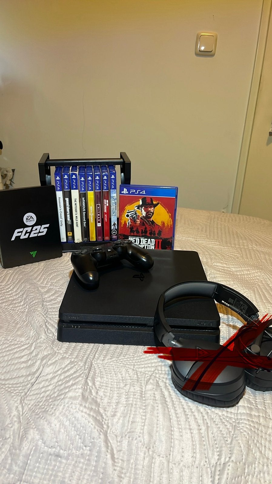 PS4 Slim Bundel ( ZIE BESCHRIJVING‼️), Ophalen of Verzenden, Met 1 controller, Slim, 500 GB