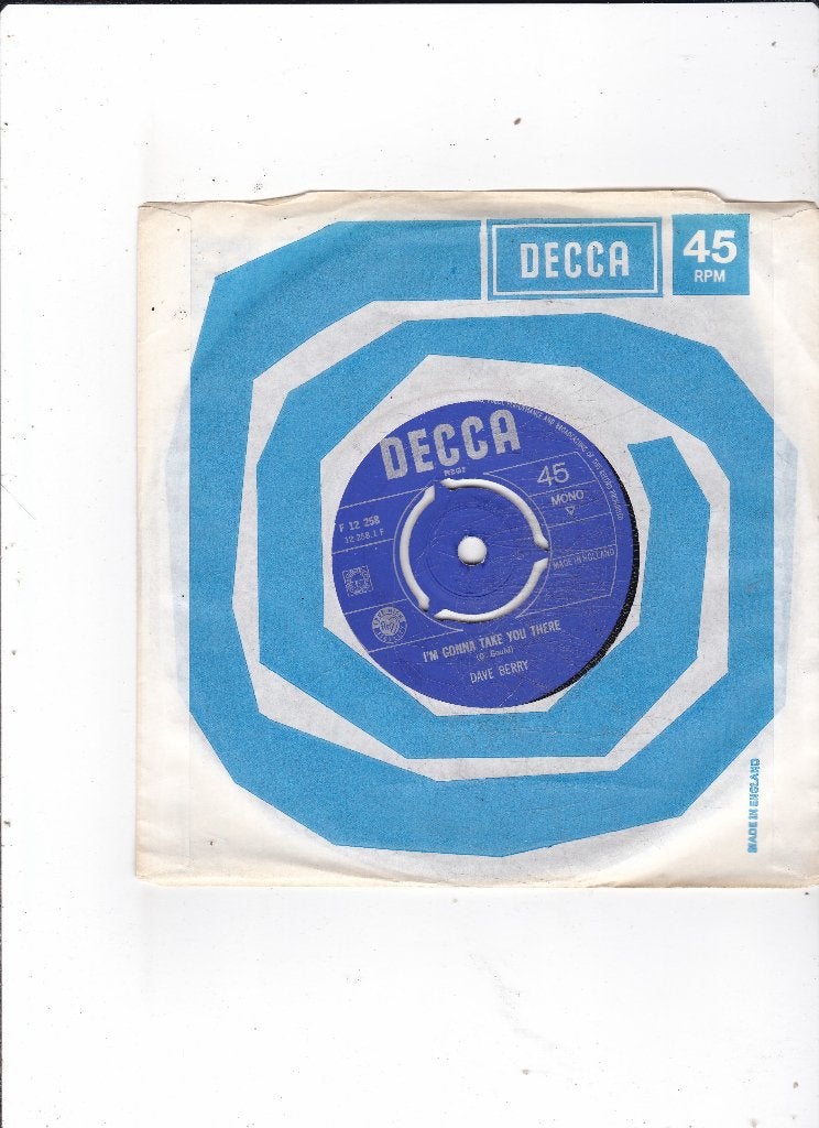 7" Single Dave Berry - I'm gonna take you there, Cd's en Dvd's, Ophalen of Verzenden, Gebruikt, 7 inch, Pop