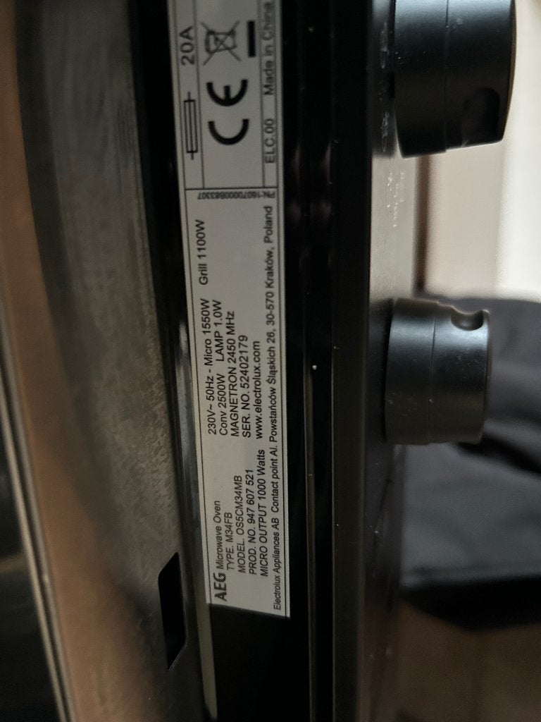 AEG Combi magnetron oven, Witgoed en Apparatuur, Ophalen, Minder dan 45 cm, AEG, Inbouw