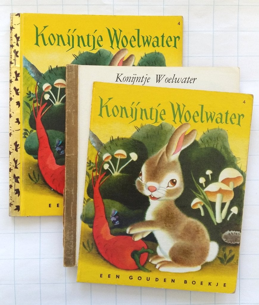Gouden boekje nr. 4 Konijntje Woelwater - Ariane, Ophalen of Verzenden, Zo goed als nieuw, Ariane, Han G. Hoekstra (bew.), Prentenboek