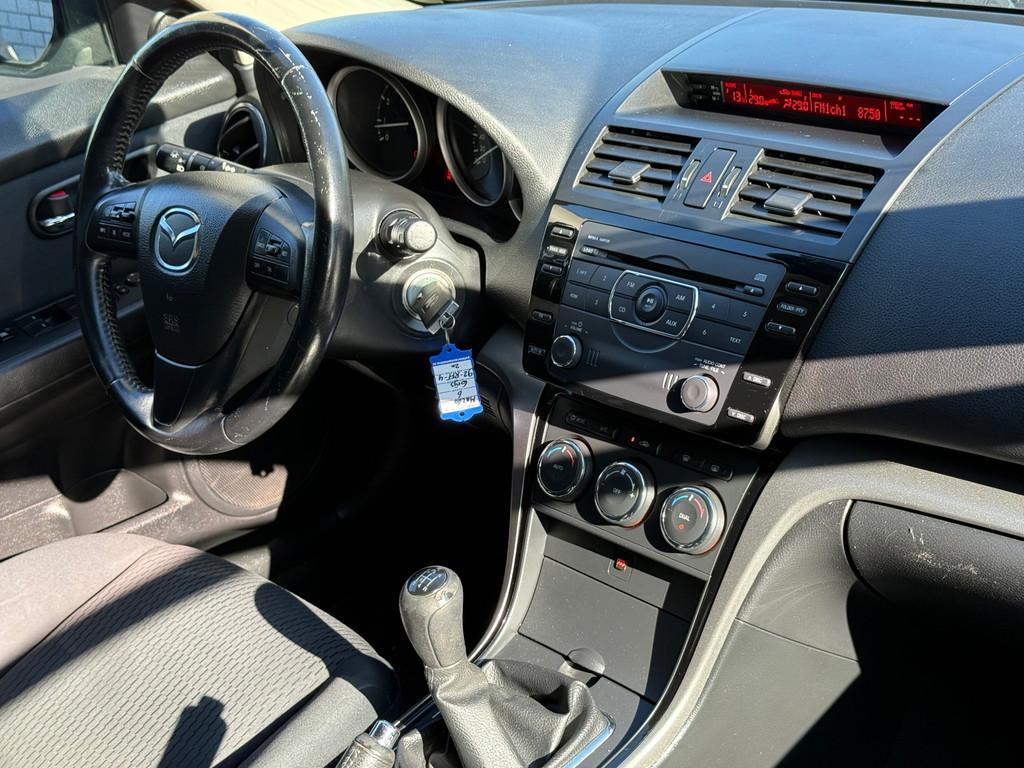 Mazda 6 Sportbreak 1.8 Business Airco Cruise 5d Nieuwe Apk, Voorwielaandrijving, Euro 5, Gebruikt, 4 cilinders