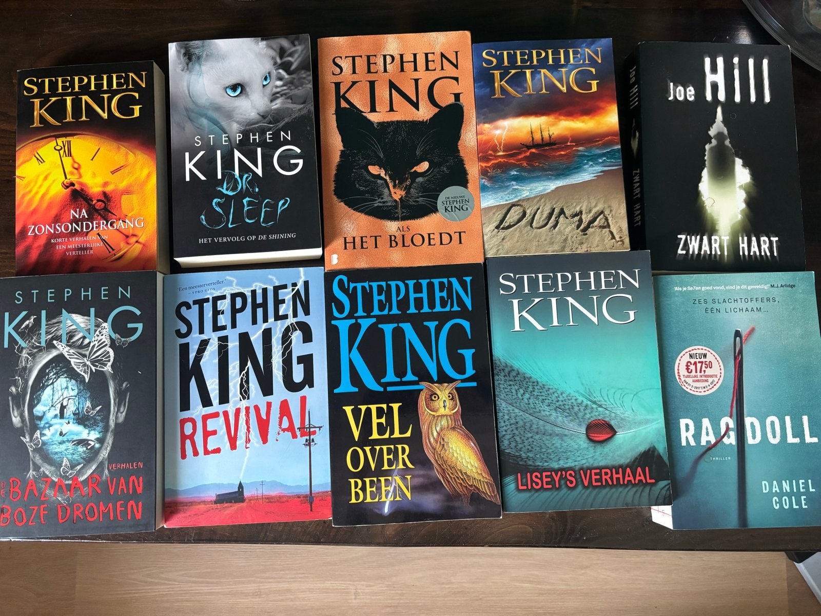 Grote collectie Stephen King en Joe Hill boeken, Boeken, Ophalen, Zo goed als nieuw, Nederland