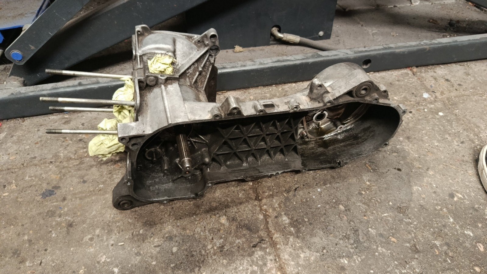 SKR 125 carters met nieuwe Jasil 52 slag krukas, Ophalen of Verzenden, Gebruikt, Blok, Piaggio