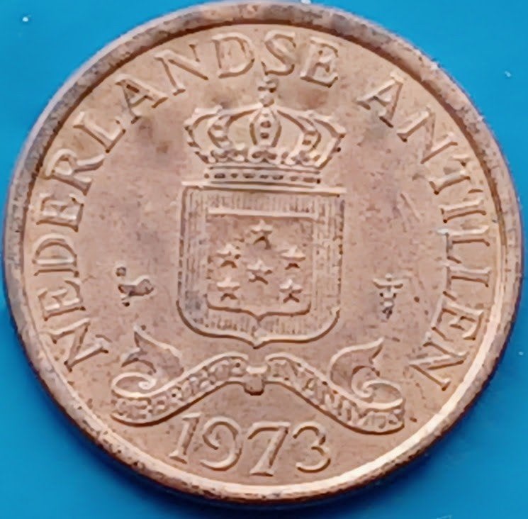 1 cent 1973 Nederlandse Antillen - Juliana UNC, Verzenden, Koningin Juliana, 1 cent, Losse munt