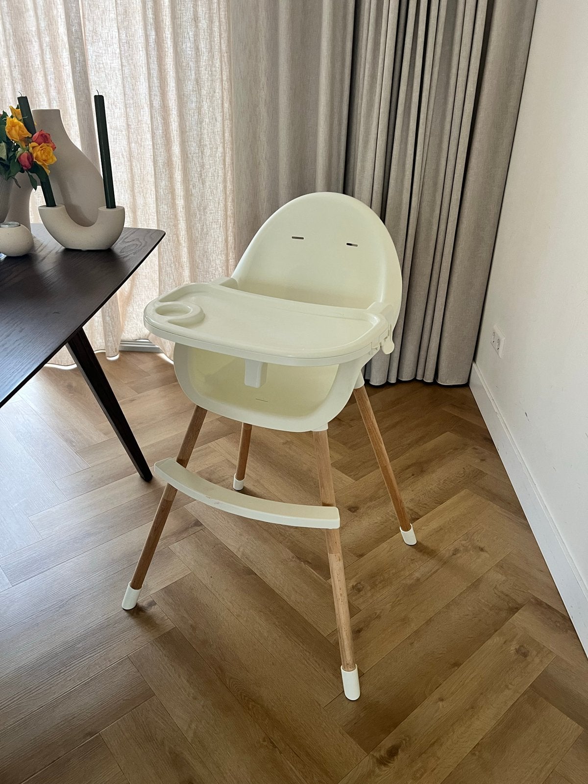 Kinderstoel met Afneembaar Eetblad, Ophalen, Gebruikt, Meegroeistoel, Afneembaar eetblad