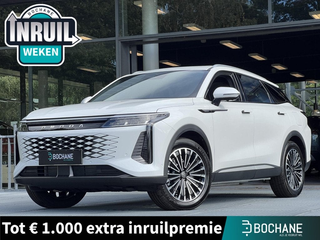 Omoda 9 1.5T-GDi SHS-P Premium PHEV AWD 535PK | 7 JAAR FABRI, Auto's, Overige Auto's, Automaat, Euro 6, Wit, Bedrijf