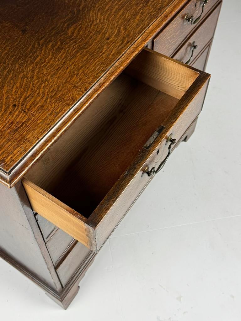 Engelse ladekast ca. 1780 eiken, Ophalen, Eikenhout, 50 tot 100 cm, Zo goed als nieuw