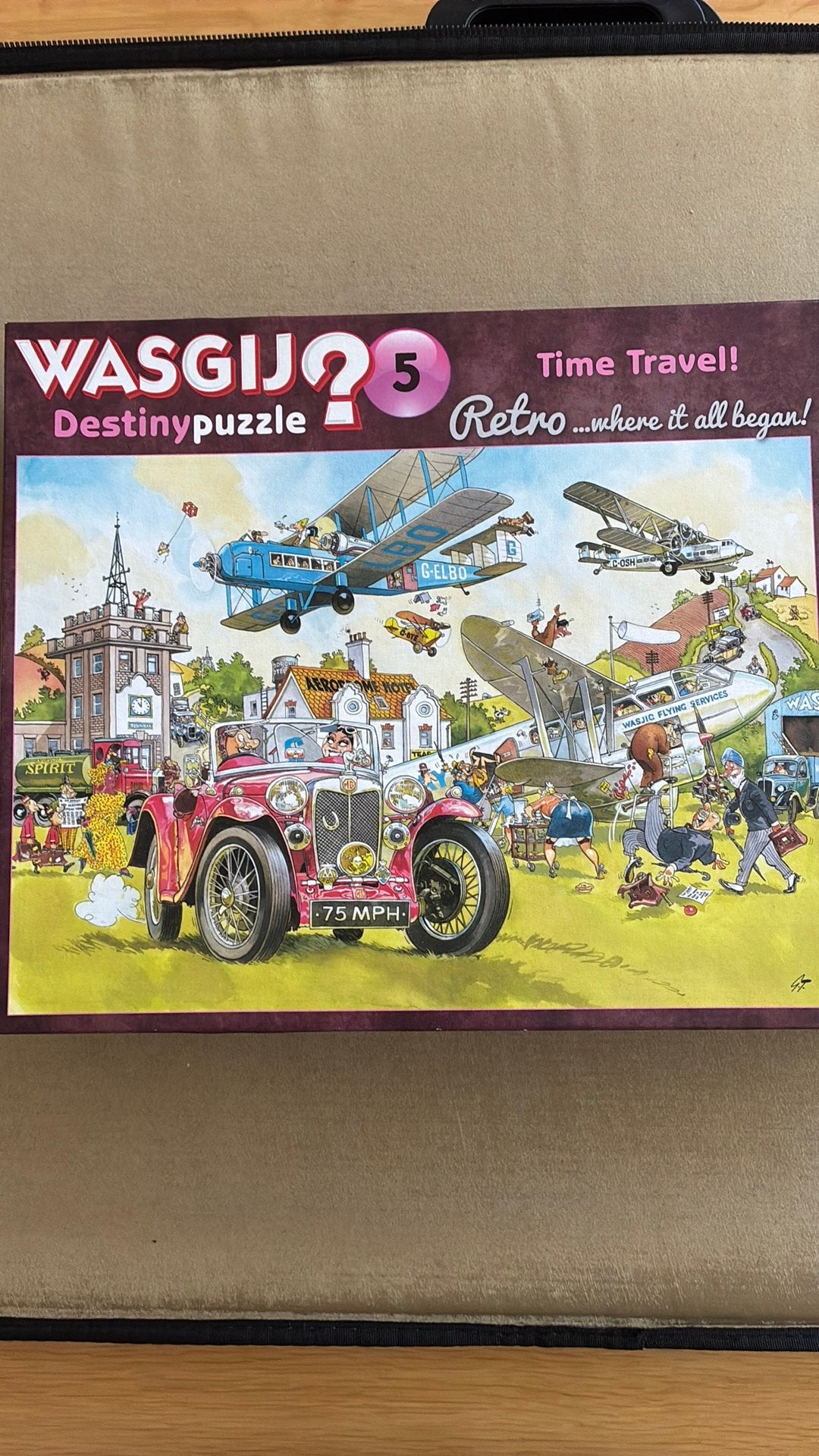 Wasgij Retro Time Travel, Ophalen, 500 t/m 1500 stukjes, Zo goed als nieuw, Legpuzzel