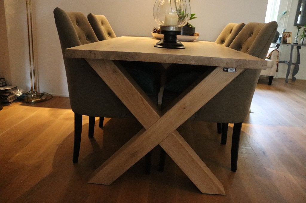 Eikentafels | eiken tafel | Eiken boomstamtafel | eiken boom, Ophalen, 50 tot 100 cm, Rechthoekig, Nieuw