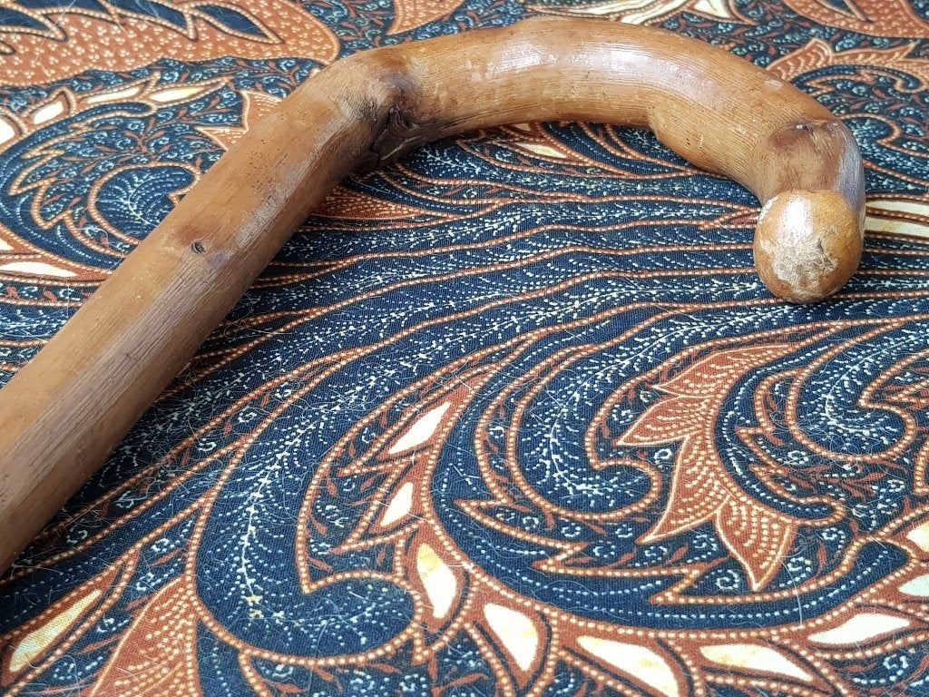 Mooie antieke klassieke Engelse wandelstok van vruchtenhout., Ophalen of Verzenden