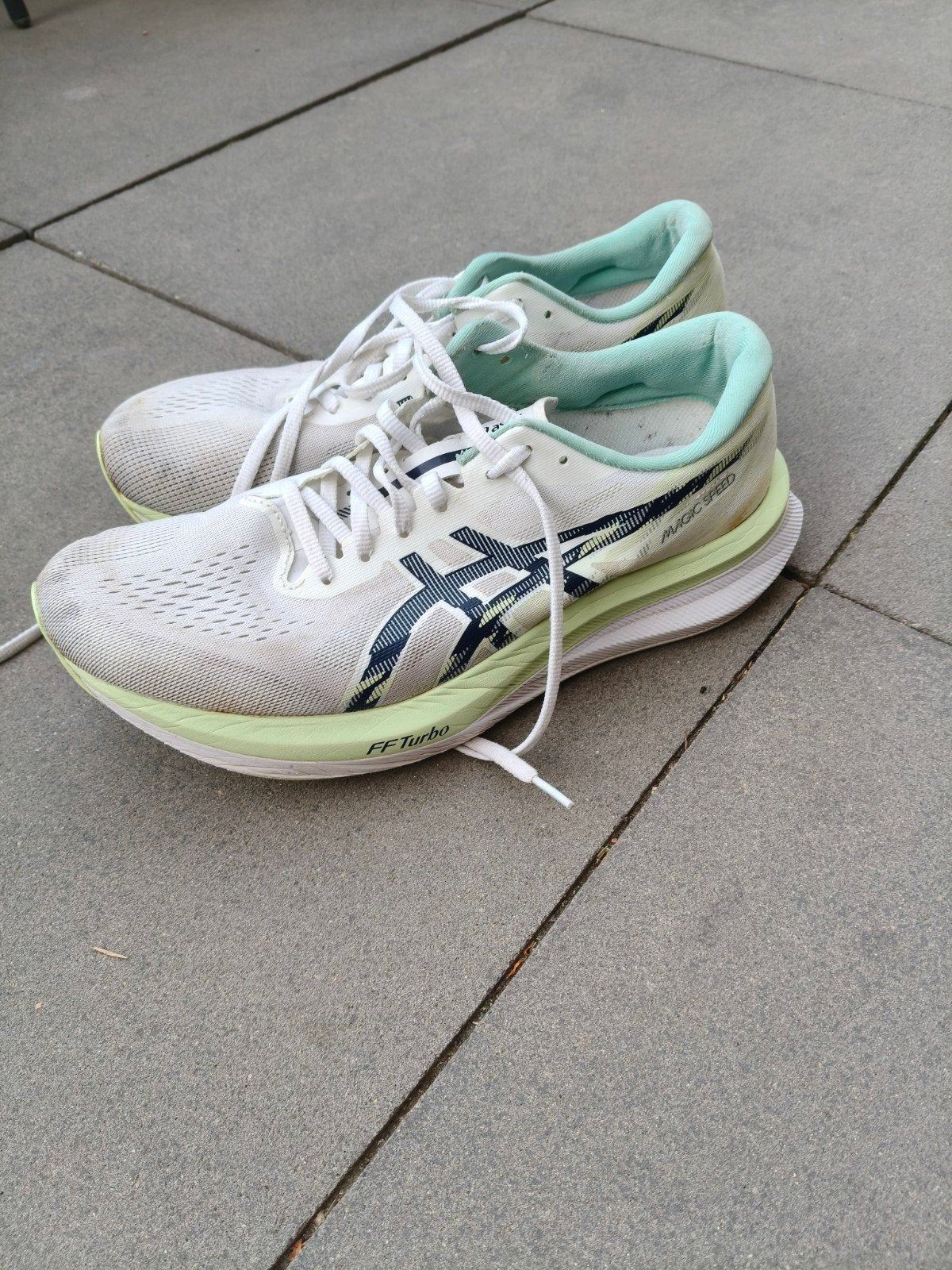 Asics hardloopschoenen - Maat 45 - In goede staat, Gebruikt, Hardloopschoenen, Ophalen of Verzenden, Hardlopen