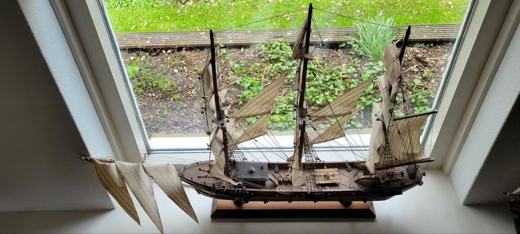 Gedetailleerd scheepsmodel - Zeilschip, Hobby en Vrije tijd, Modelbouw | Boten en Schepen, Ophalen