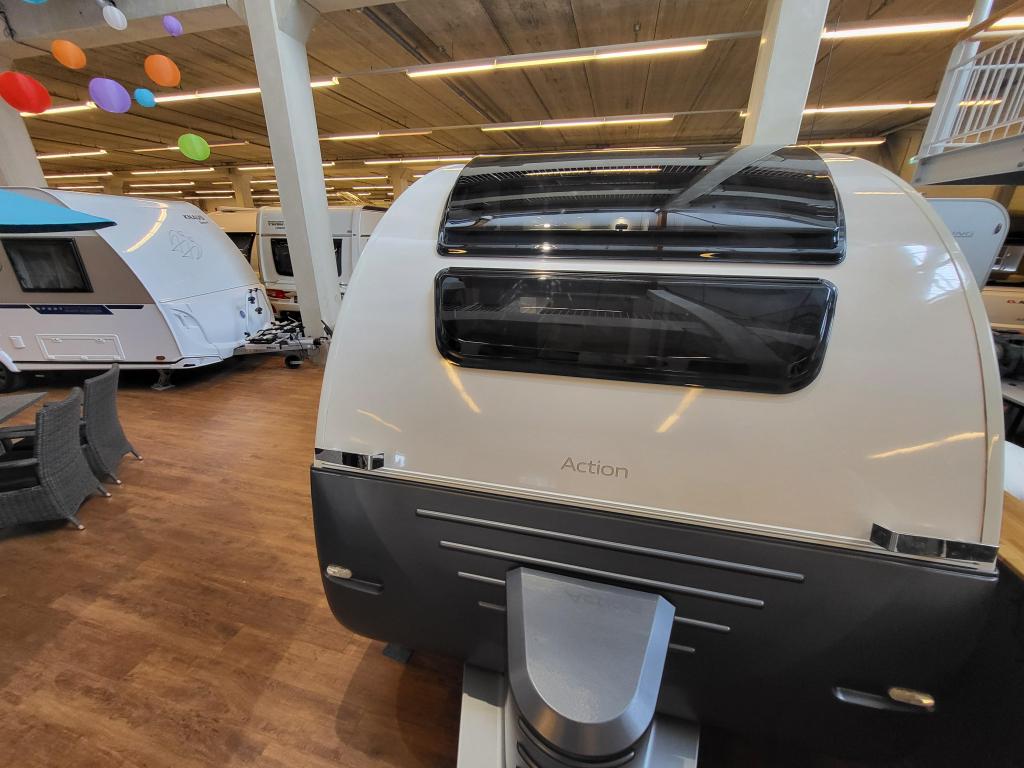 Adria Action 391 LH; zeer netjes en compleet, Caravans en Kamperen, Schokbreker, Tot en met 2, Bedrijf, 750 - 1000 kg