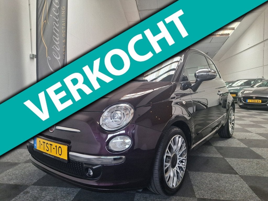 Fiat 500 C Lounge Cabrio uitv. Full opties. 76.000 km NAP, Auto's, Euro 5, 86 pk, Gebruikt, Overige kleuren