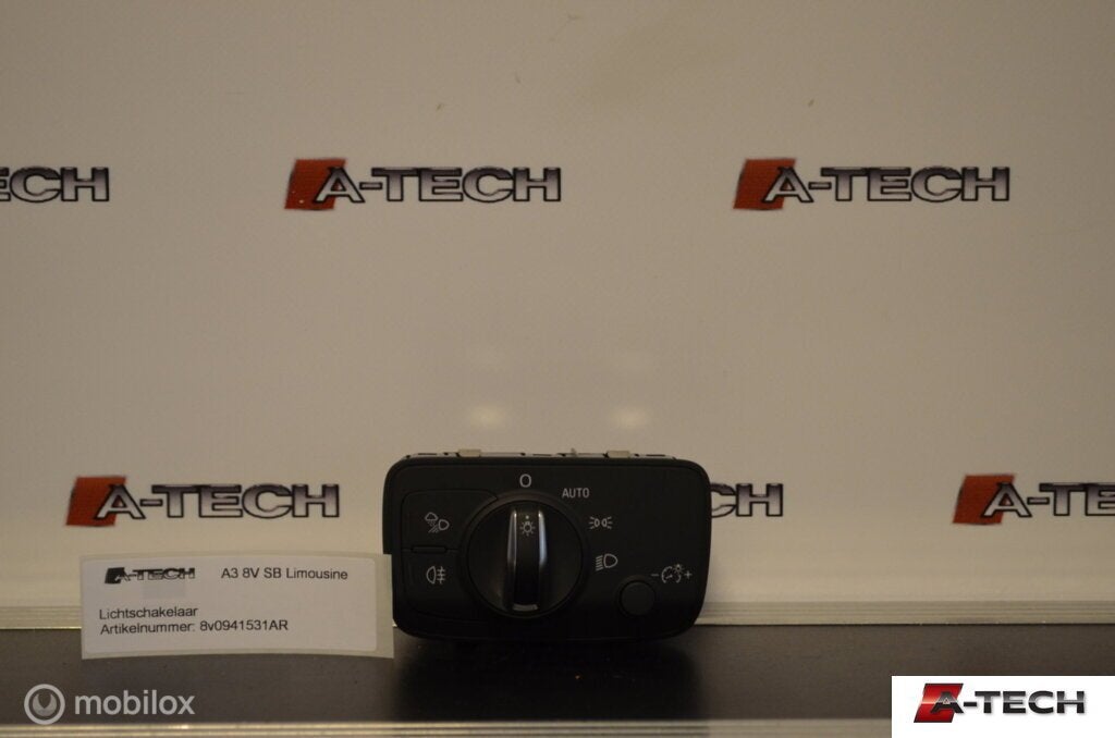 Lichtschakelaar Audi A3 8V ('12-'17) 8v0941531ar, Auto-onderdelen, Audi, Gebruikt, Audi, Ophalen of Verzenden