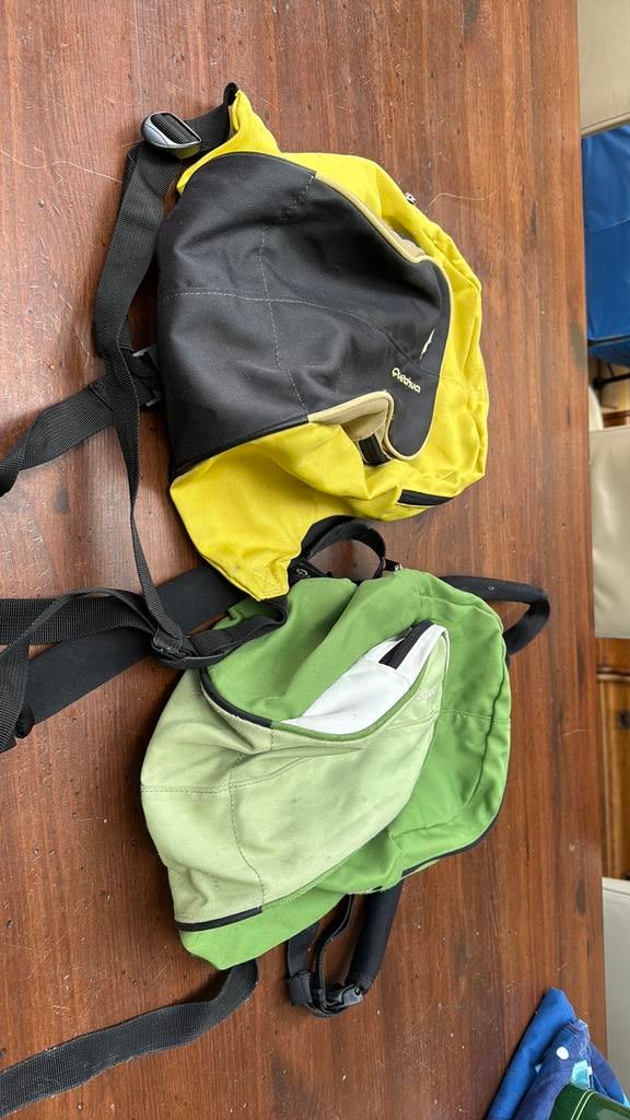Quechua Arpenaz 10 geel groen 2 rugzakjes, Ophalen of Verzenden, Zo goed als nieuw, Overige merken