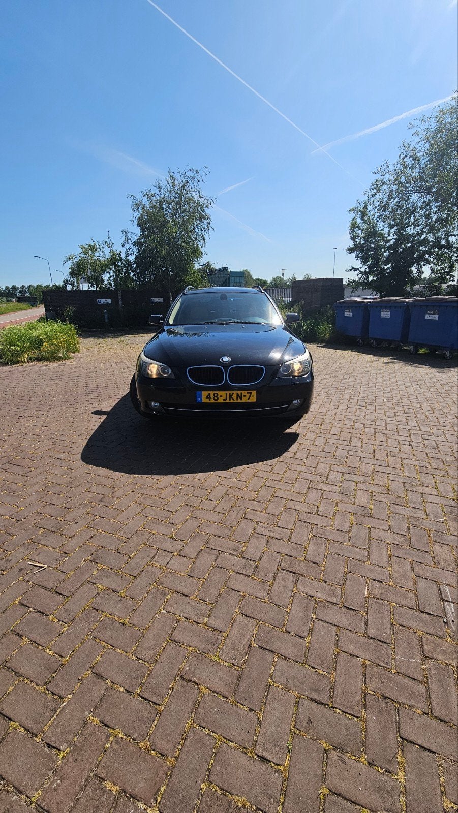 BMW 5-Serie 2.0 528I Touring AUT 2009 Zwart, Auto's, BMW, Automaat, Achterwielaandrijving, 4 cilinders, Zwart