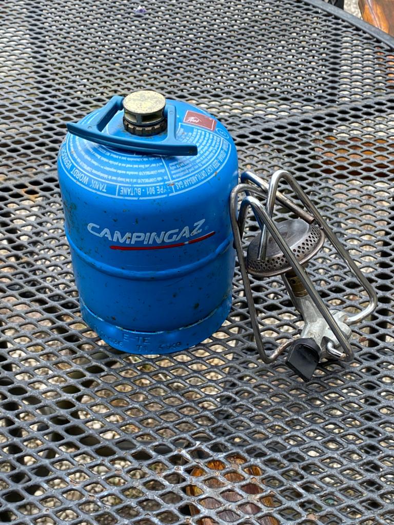 Camping gasfles, Ophalen of Verzenden, Gebruikt