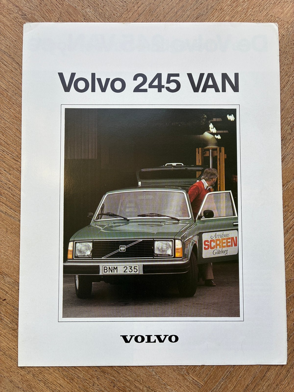 Volvo 245 Van brochure 1979, Verzenden, Zo goed als nieuw, Volvo