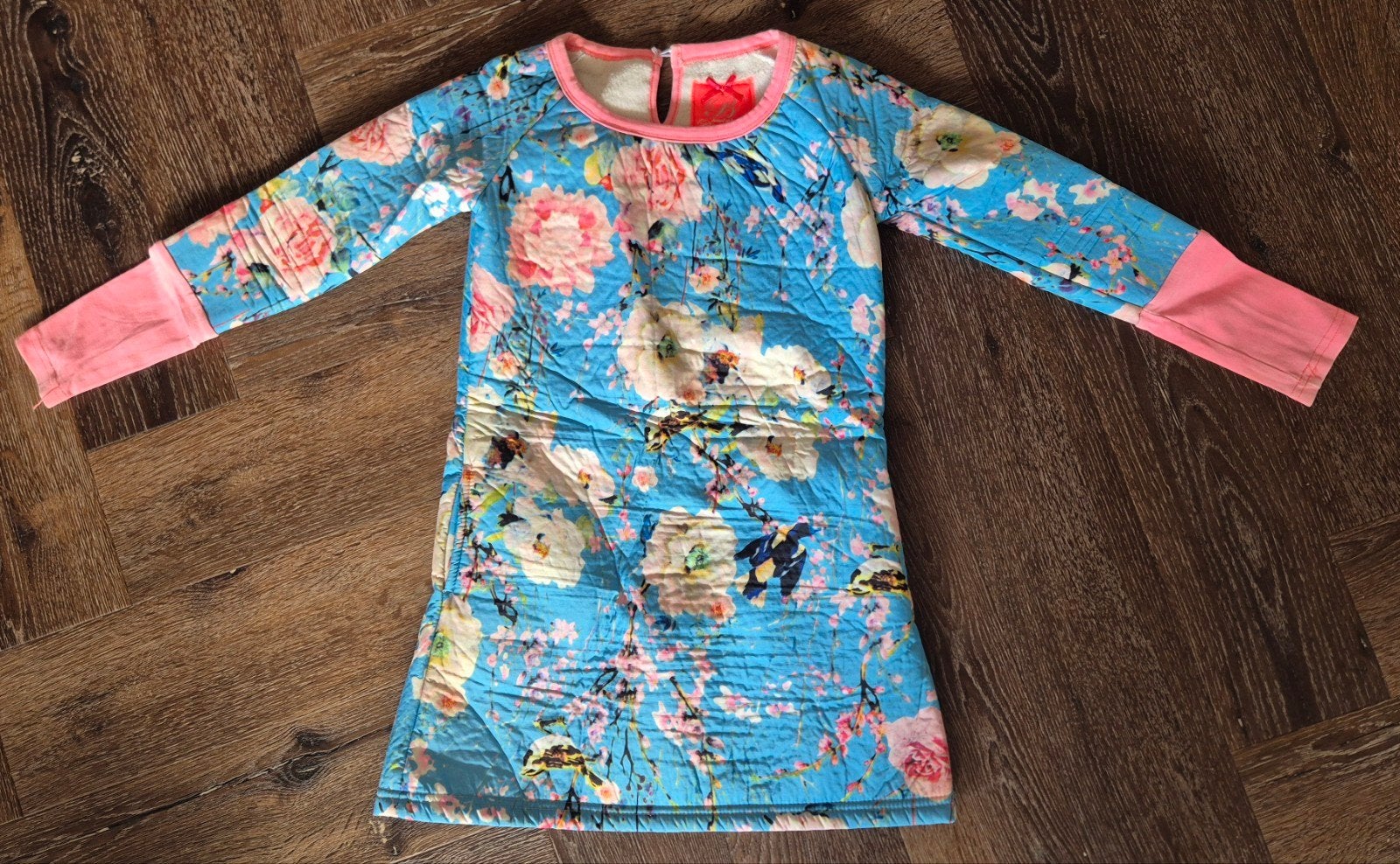 Bampidano jurk maat 122/7 met bloemenprint, Ophalen, Gebruikt, Meisje, Bampidano