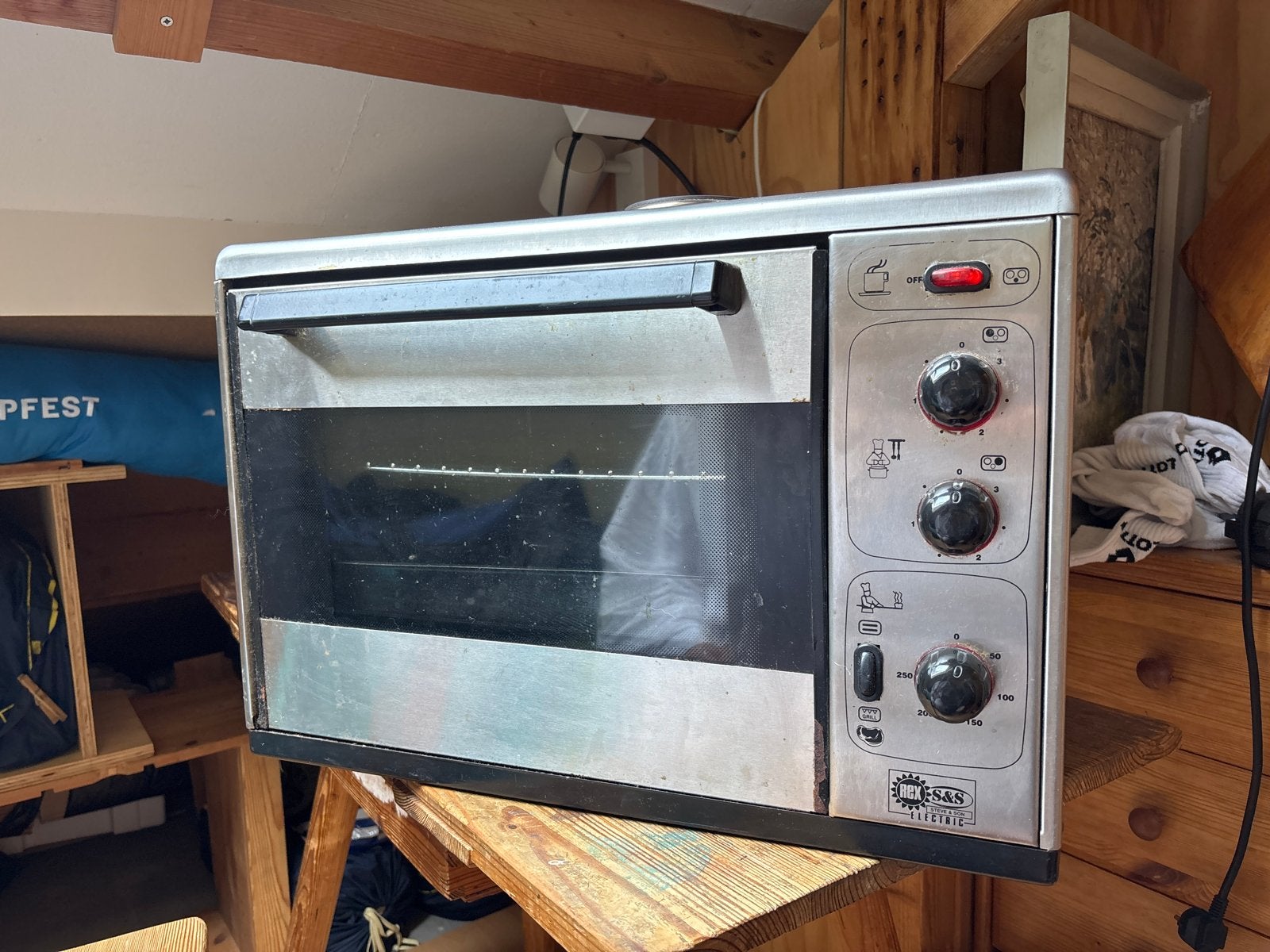 Compacte oven met kookplaten - ideaal voor studenten, Ophalen, Minder dan 45 cm, Mini-oven, Gebruikt