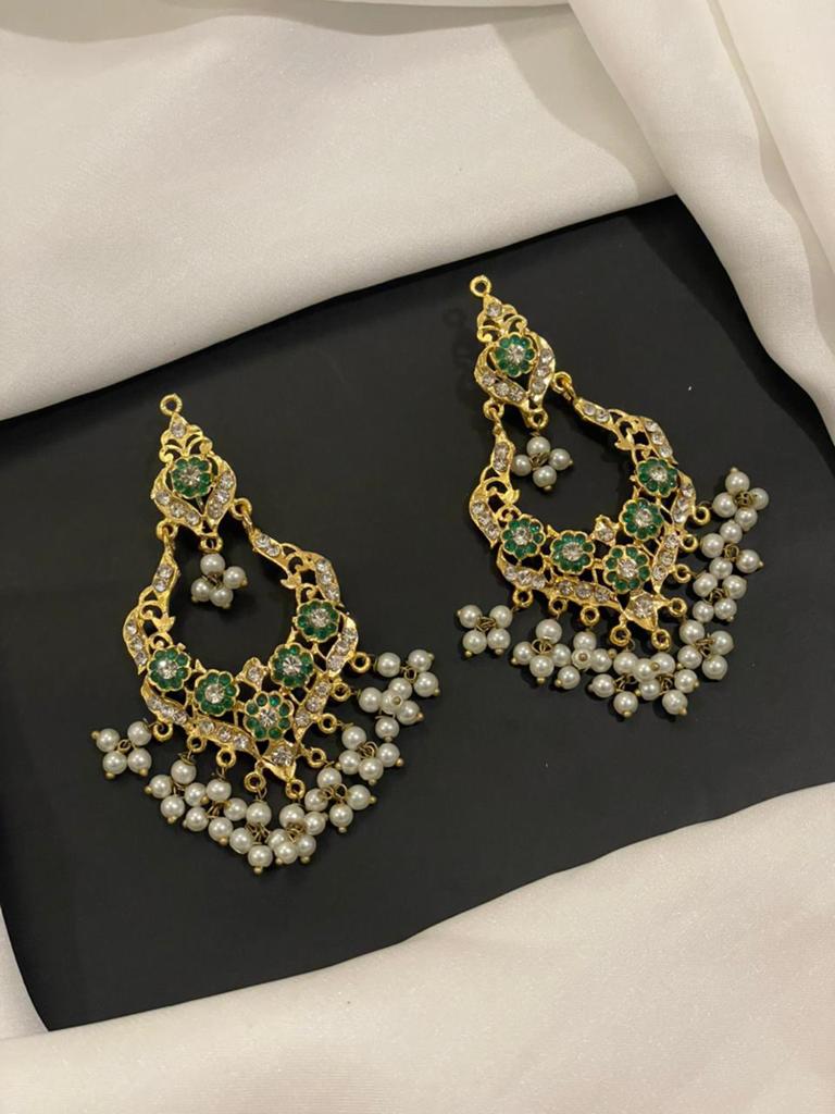 Luxe Chand Bali oorbellen – elegante style sieraden, Ophalen of Verzenden, Nieuw, Overige materialen
