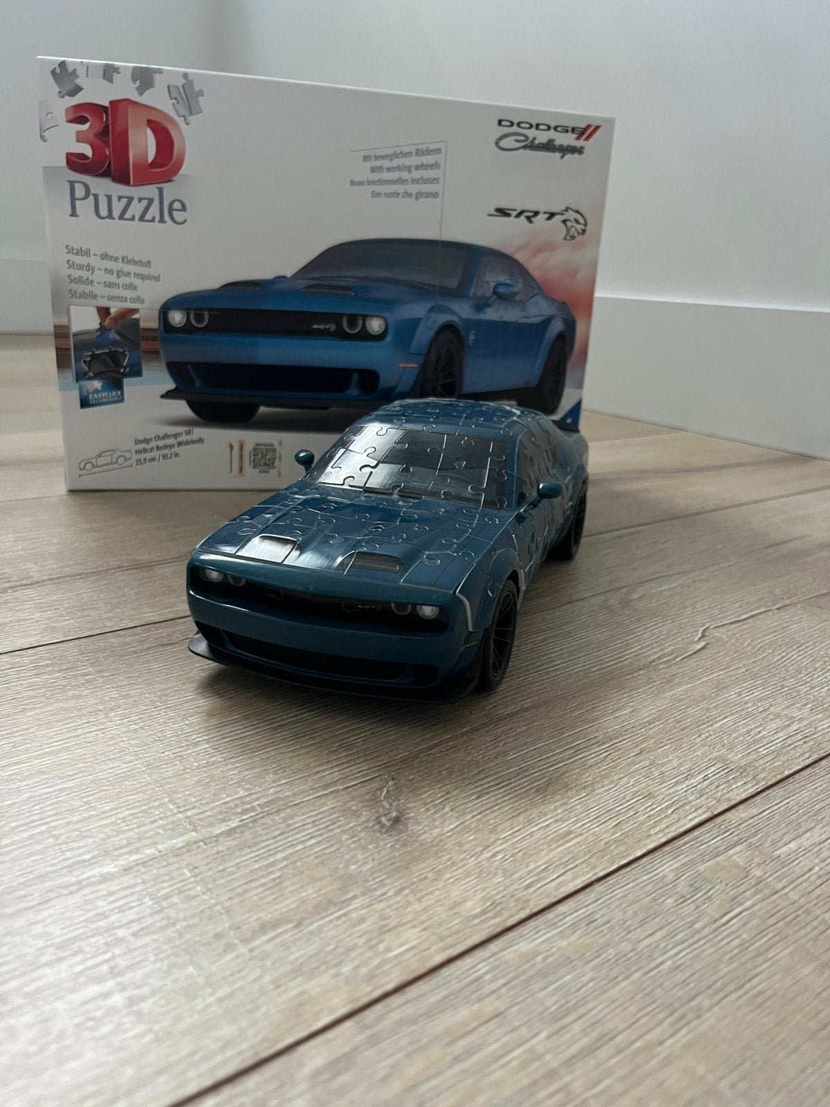 Ravensburger Puzzle 3D Dodge Challenger Hellcat Widebody, Ophalen, Zo goed als nieuw, Bus of Vrachtwagen, Overige merken