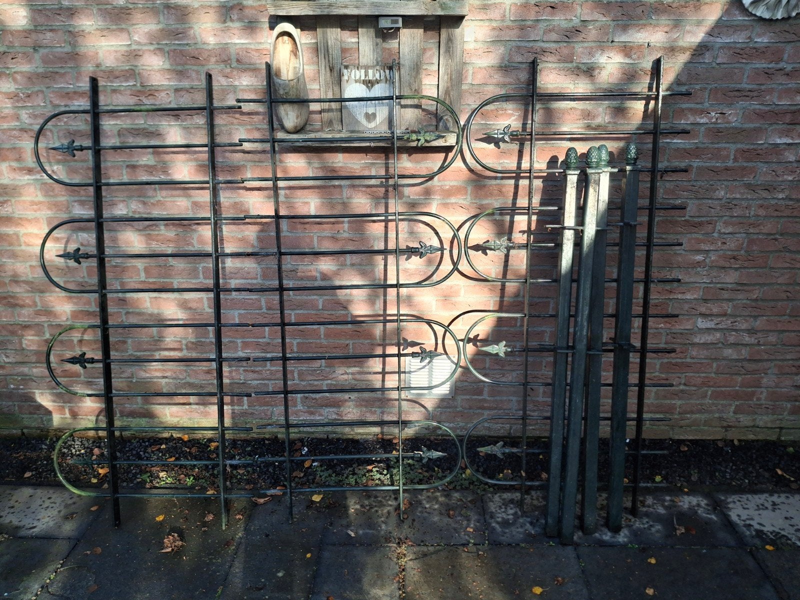 Sierhekwerk - Antiek IJzeren Tuinhek, Ophalen, Gebruikt, IJzer, Sierhekwerk