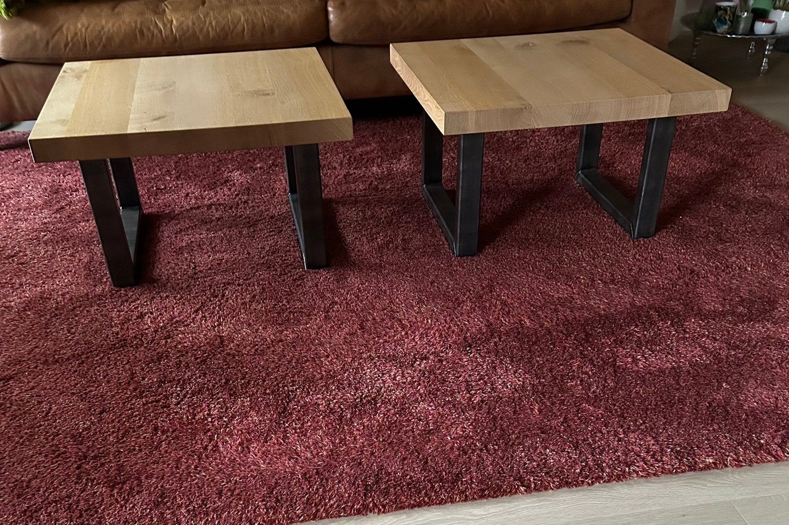 Table du sud 2 salontafels, Ophalen, Eikenhout, 50 tot 100 cm, Zo goed als nieuw