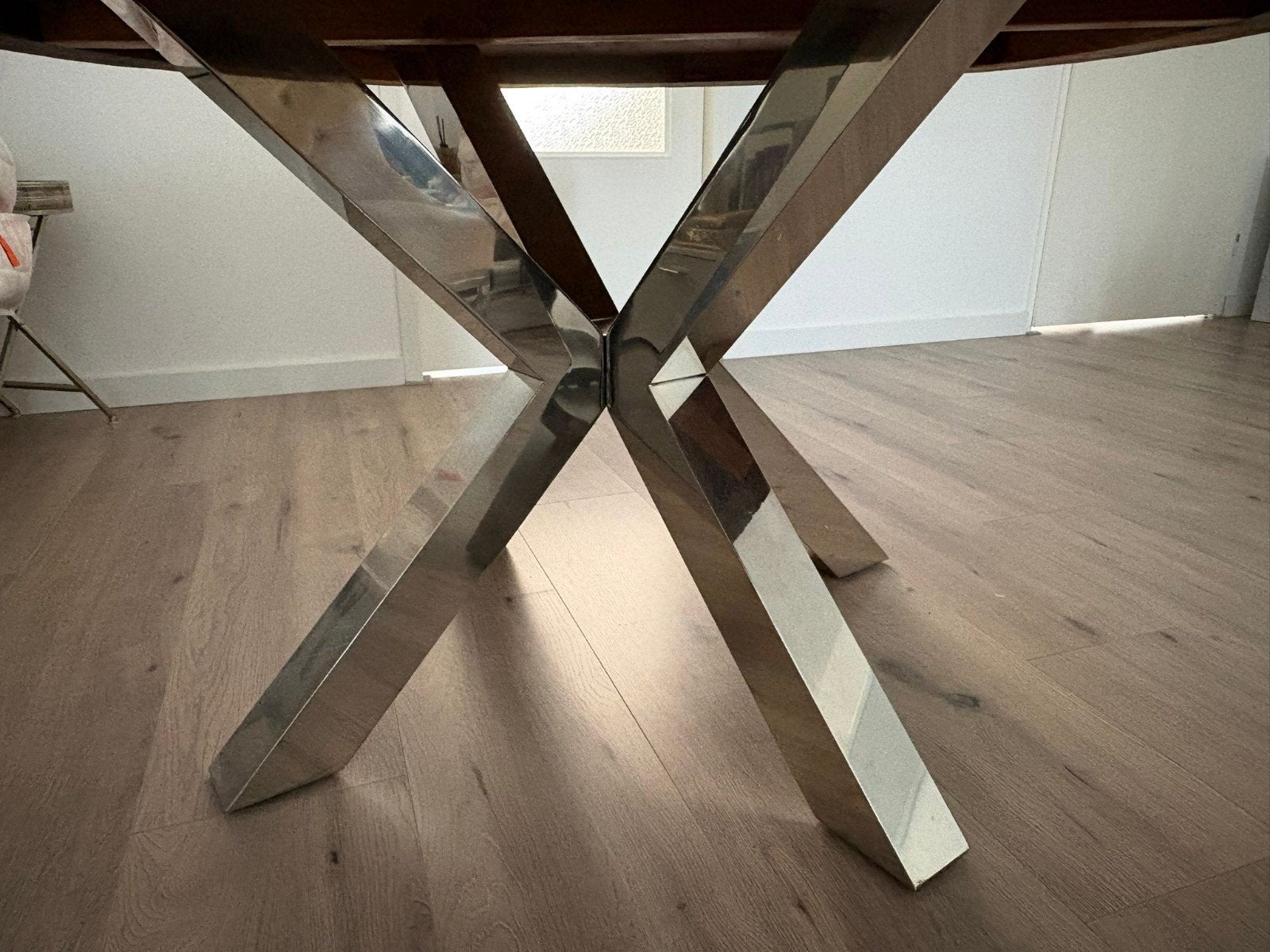 Te koop: Luxe Eettafel + Salontafel met 4 toelen, Huis en Inrichting, Tafels | Salontafels, Ophalen, 50 tot 100 cm, Modern, Industrieel