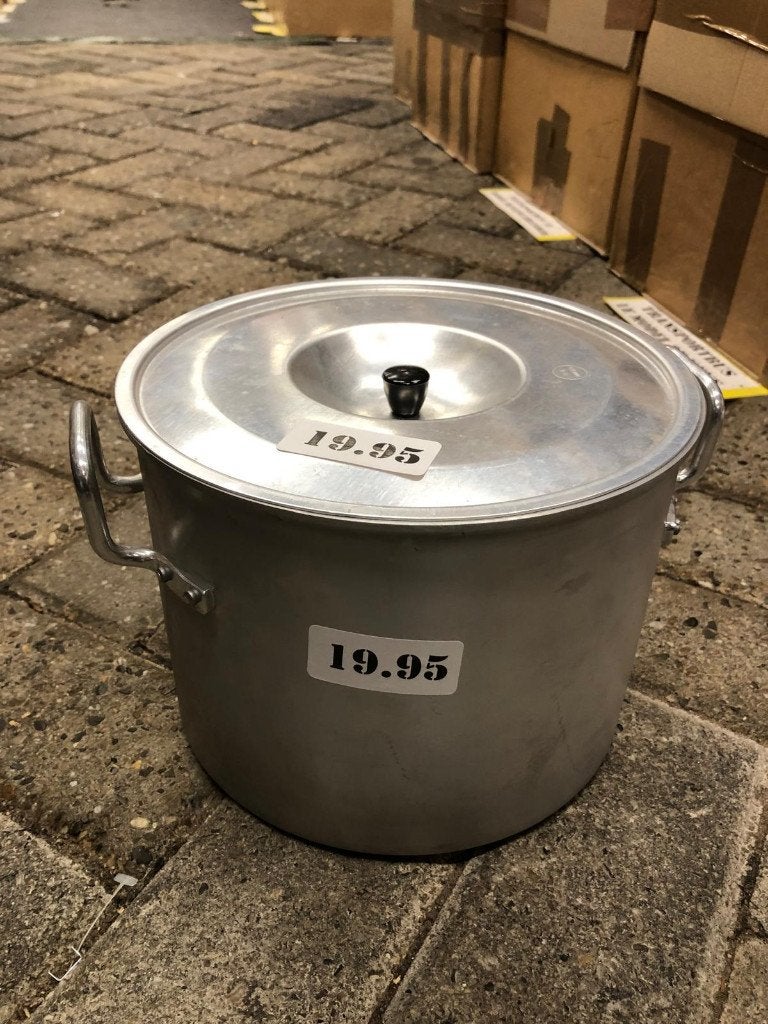 Aluminium pan - 6 liter, Gebruikt, Onbekend, Aluminium, Ophalen of Verzenden