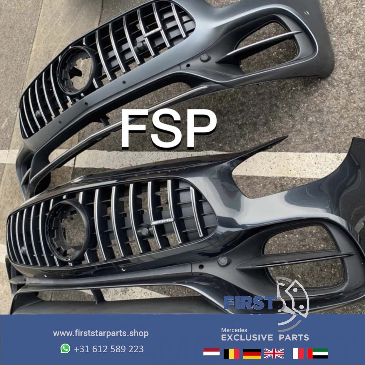 W190 C190 R190 GTR GTS 63 AMG VOORBUMPER COMPLEET Mercedes O, Gebruikt, -, Voor, Ophalen of Verzenden