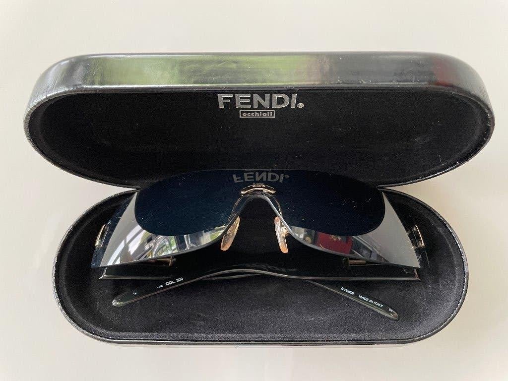 vintage classic Fendi occhiali Col. 300, Overige merken, Gebruikt, Zonnebril, Zwart
