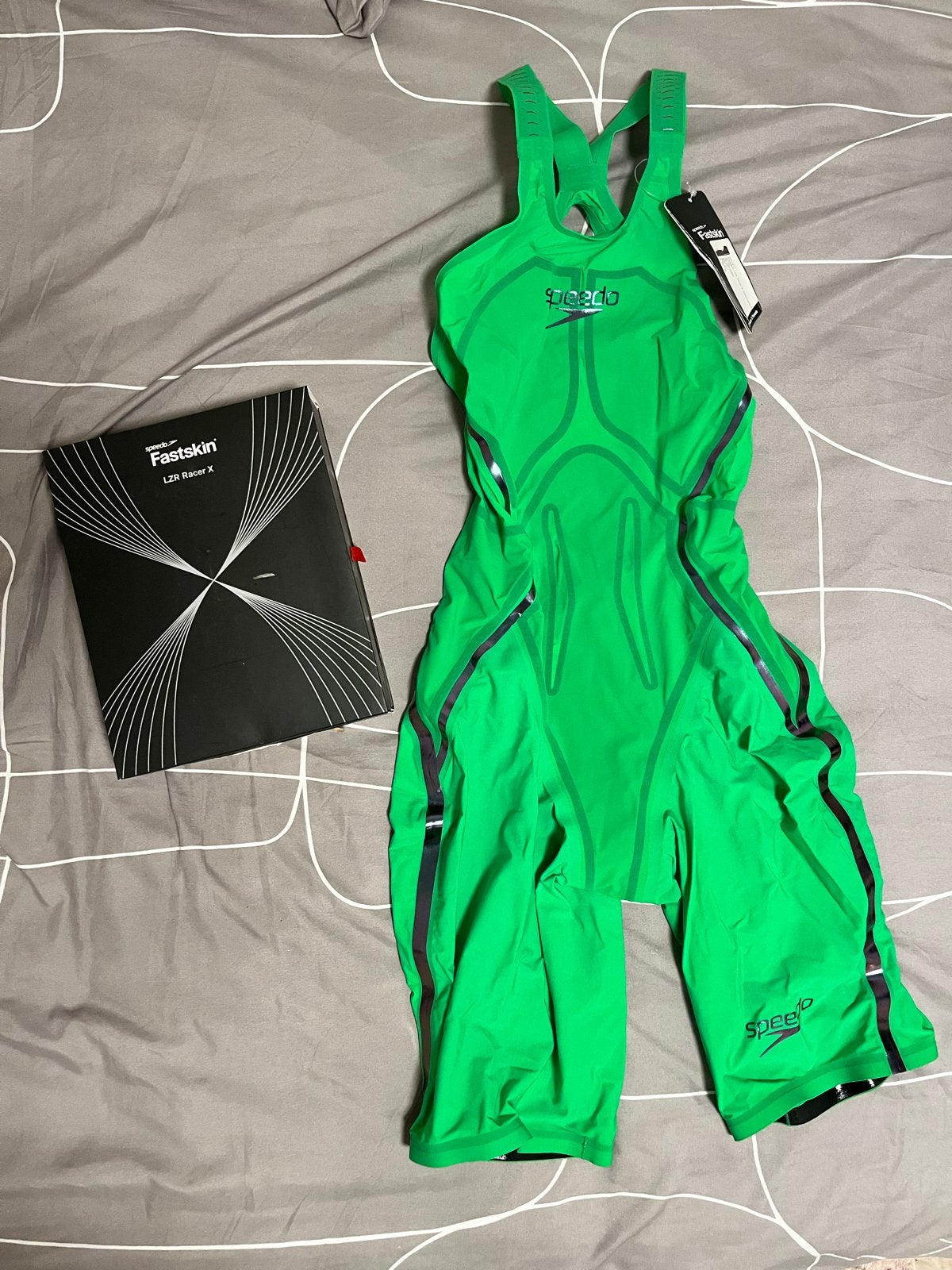 Speedo LZR Racer X Openback - GB 27 / FR 31, Ophalen of Verzenden, Nieuw, Groen, Badpak